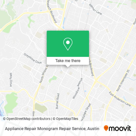 Appliance Repair Monogram Repair Service map