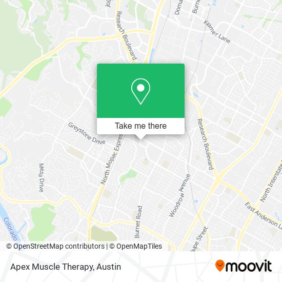 Apex Muscle Therapy map