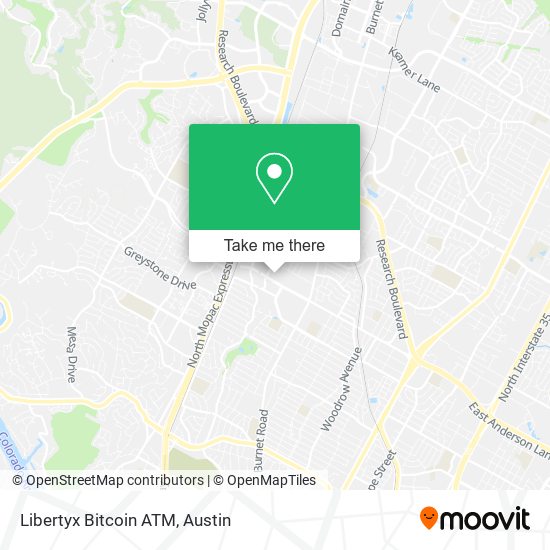 Mapa de Libertyx Bitcoin ATM