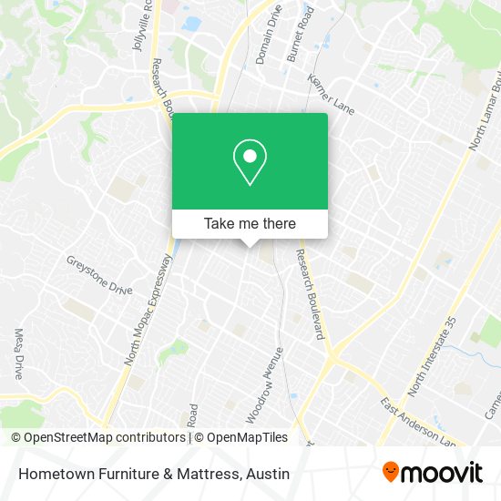 Mapa de Hometown Furniture & Mattress