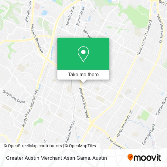 Mapa de Greater Austin Merchant Assn-Gama