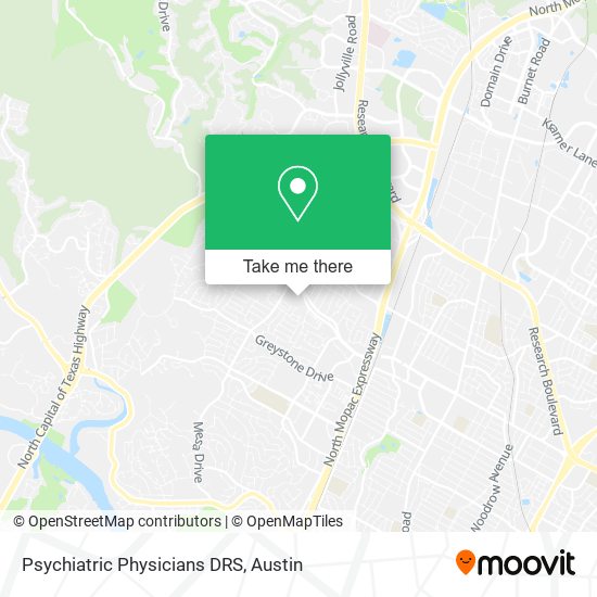 Psychiatric Physicians DRS map