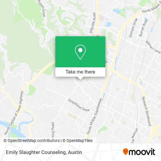 Emily Slaughter Counseling map