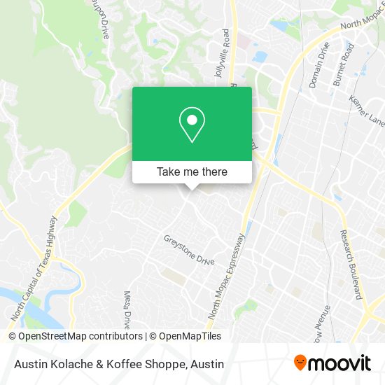 Mapa de Austin Kolache & Koffee Shoppe