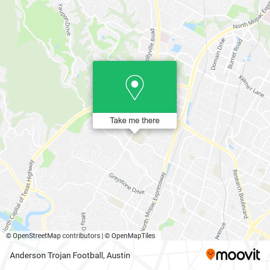Mapa de Anderson Trojan Football