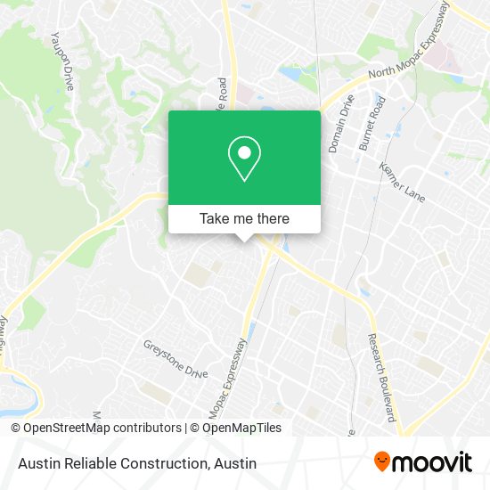 Mapa de Austin Reliable Construction