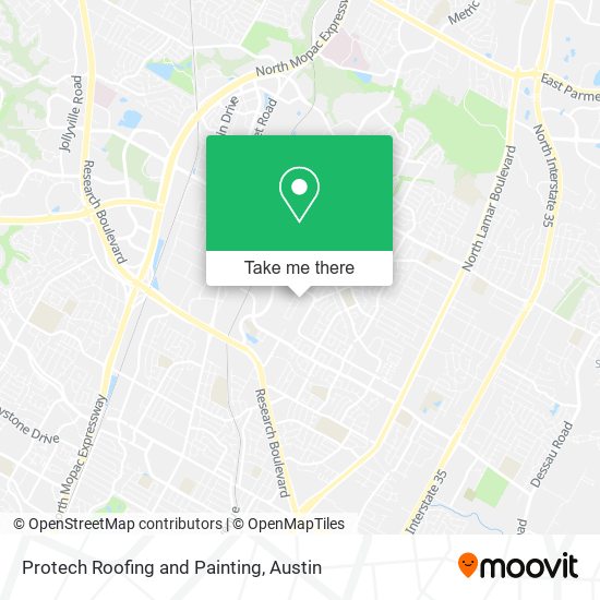 Protech Roofing and Painting map