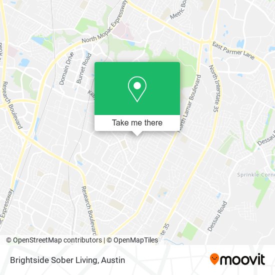 Brightside Sober Living map