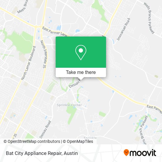 Mapa de Bat City Appliance Repair