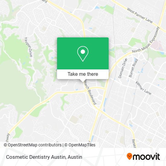 Cosmetic Dentistry Austin map