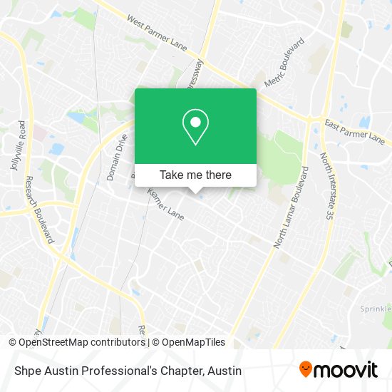 Shpe Austin Professional's Chapter map