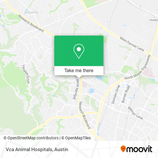 Vca Animal Hospitals map