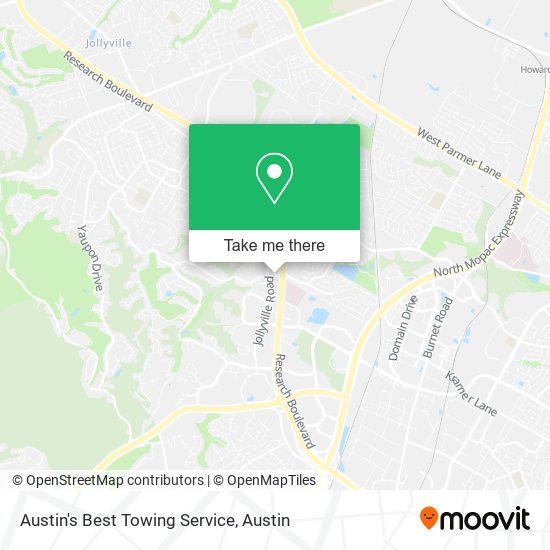 Mapa de Austin's Best Towing Service
