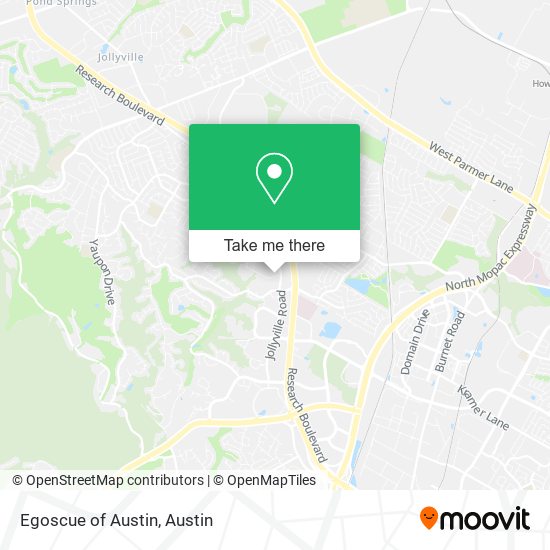 Mapa de Egoscue of Austin