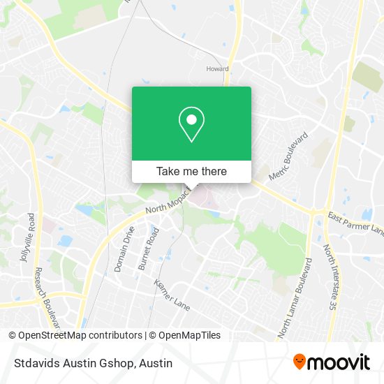 Stdavids Austin Gshop map