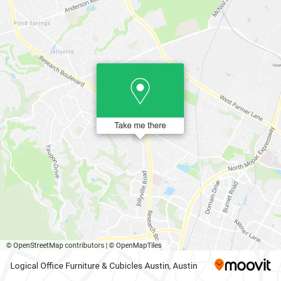 Logical Office Furniture & Cubicles Austin map