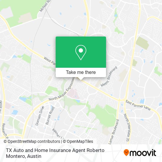 TX Auto and Home Insurance Agent Roberto Montero map