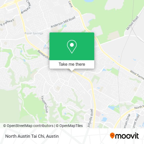 North Austin Tai Chi map