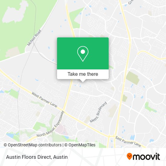 Mapa de Austin Floors Direct
