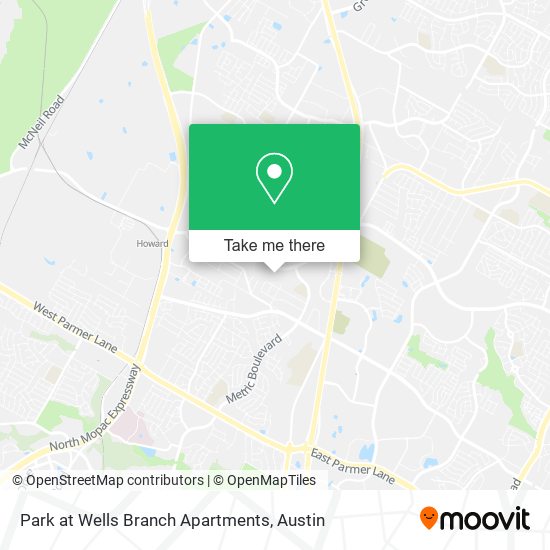Mapa de Park at Wells Branch Apartments