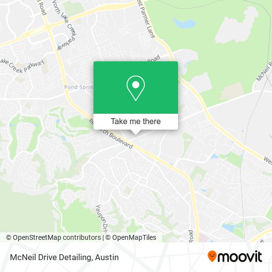 Mapa de McNeil Drive Detailing