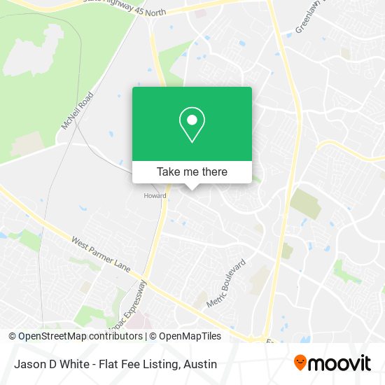 Mapa de Jason D White - Flat Fee Listing