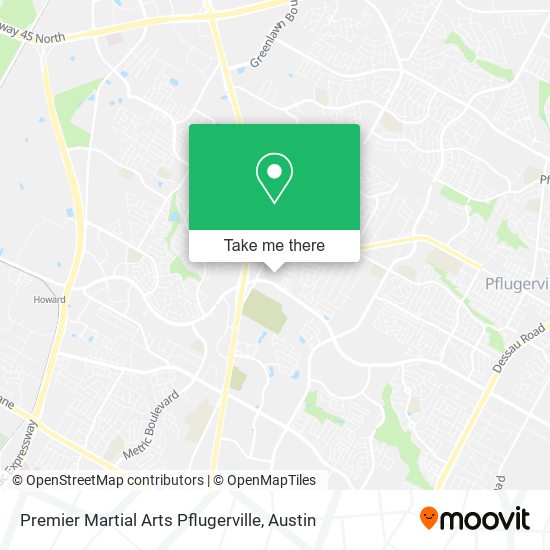 Premier Martial Arts Pflugerville map