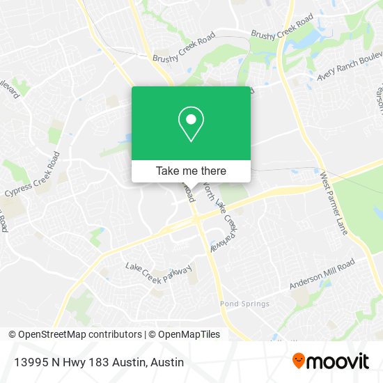 13995 N Hwy 183 Austin map