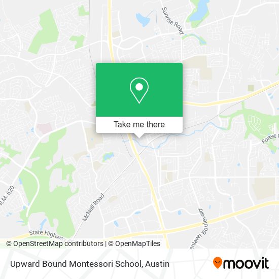 Mapa de Upward Bound Montessori School