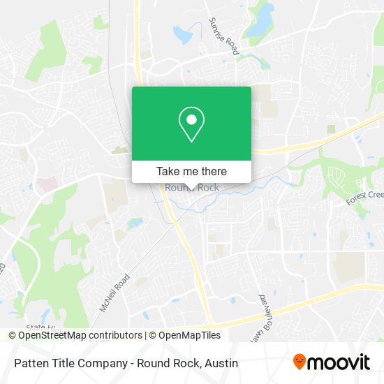 Patten Title Company - Round Rock map