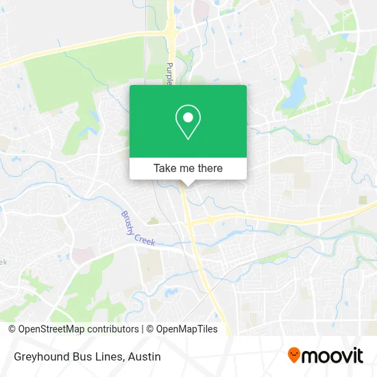 Greyhound Bus Lines map