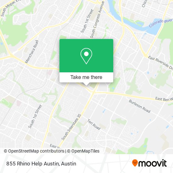 Mapa de 855 Rhino Help Austin