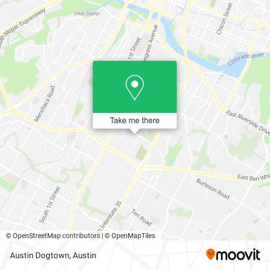 Austin Dogtown map