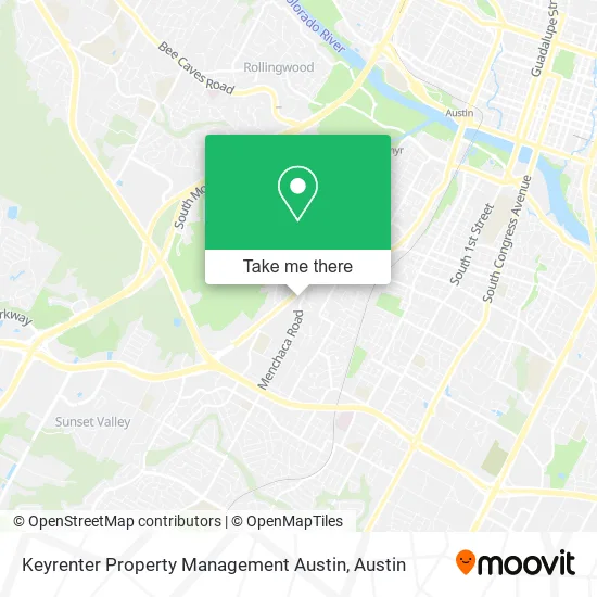 Keyrenter Property Management Austin map