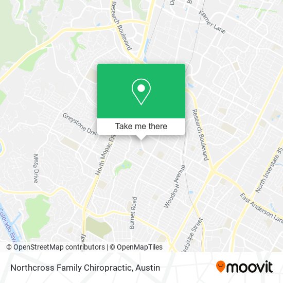 Northcross Family Chiropractic map