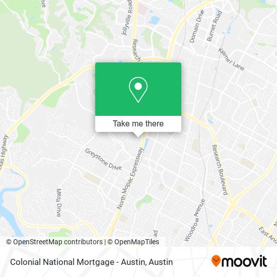 Mapa de Colonial National Mortgage - Austin