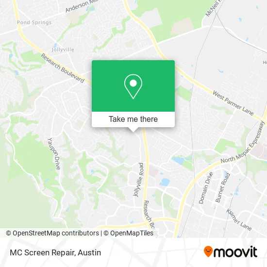 MC Screen Repair map