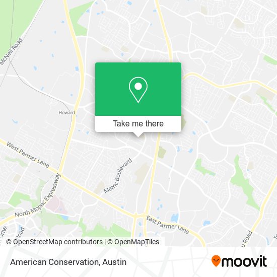 American Conservation map