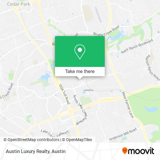 Austin Luxury Realty map