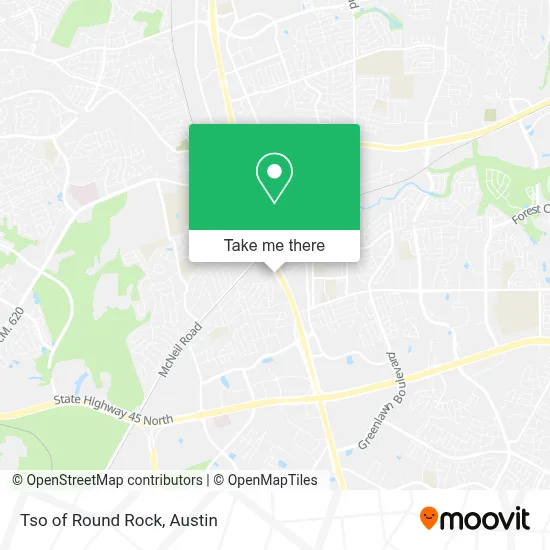 Tso of Round Rock map