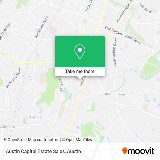 Austin Capital Estate Sales map