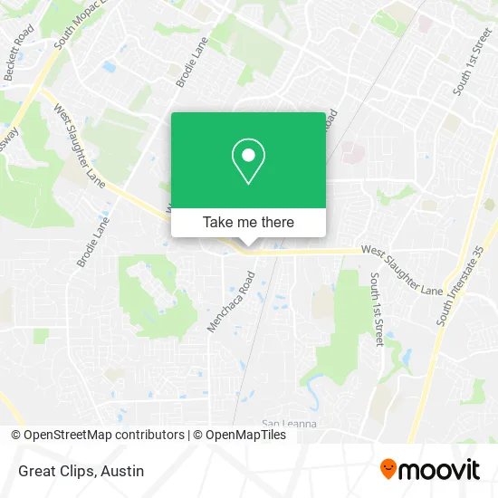 Great Clips map
