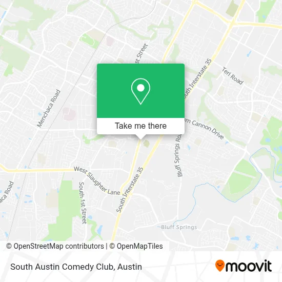 South Austin Comedy Club map
