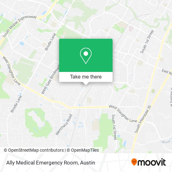 Ally Medical Emergency Room map