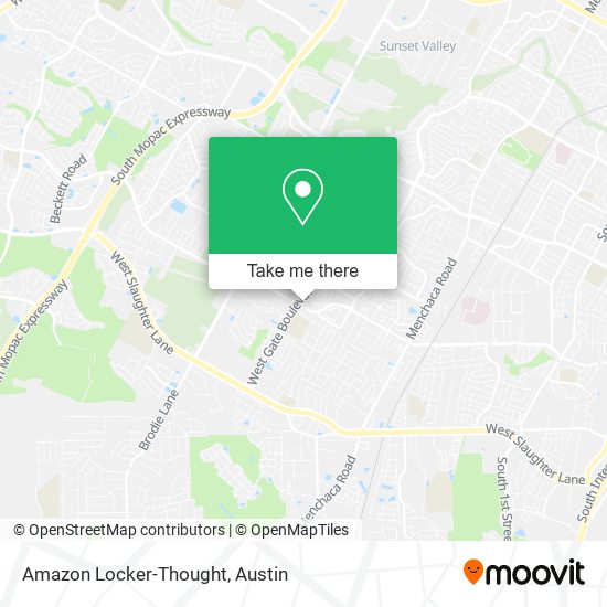 Mapa de Amazon Locker-Thought