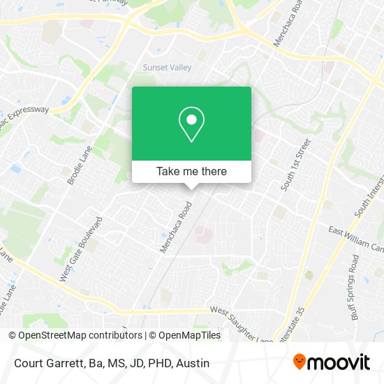 Court Garrett, Ba, MS, JD, PHD map