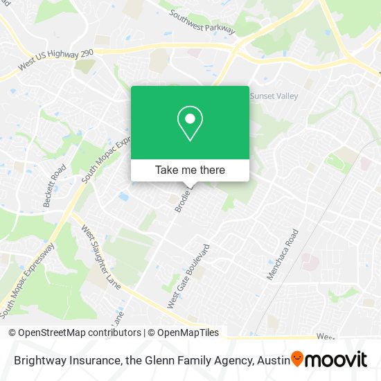 Brightway Insurance, the Glenn Family Agency map