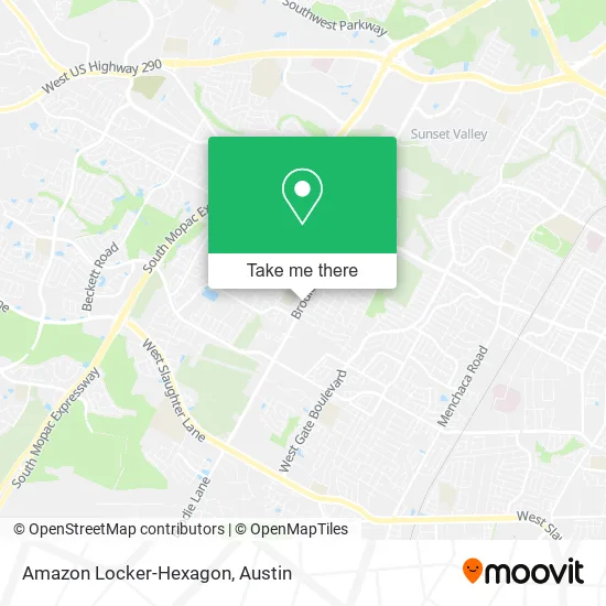 Mapa de Amazon Locker-Hexagon