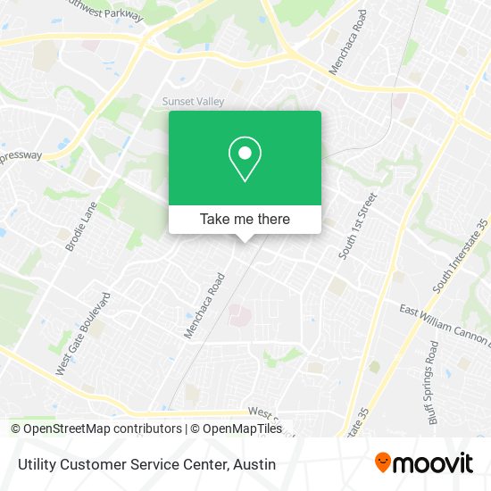 Utility Customer Service Center map