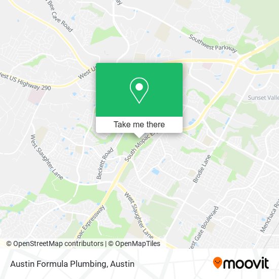 Mapa de Austin Formula Plumbing